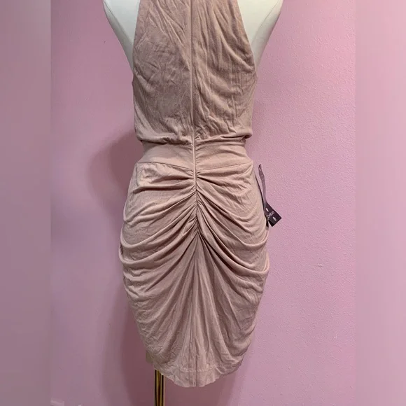 VTG bebe Blush Draped Mini Dress - Picture 6 of 14